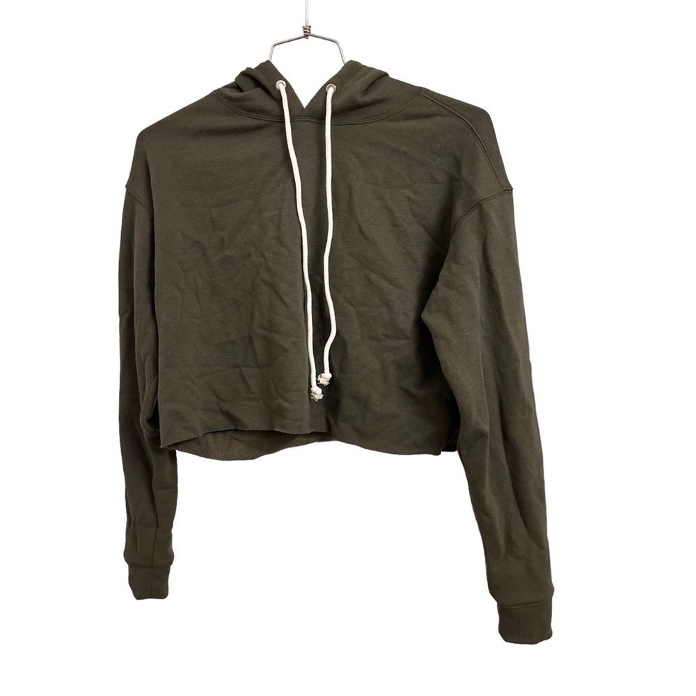 Wild Fable Women’s Cropped Sweatshirt Green Size S